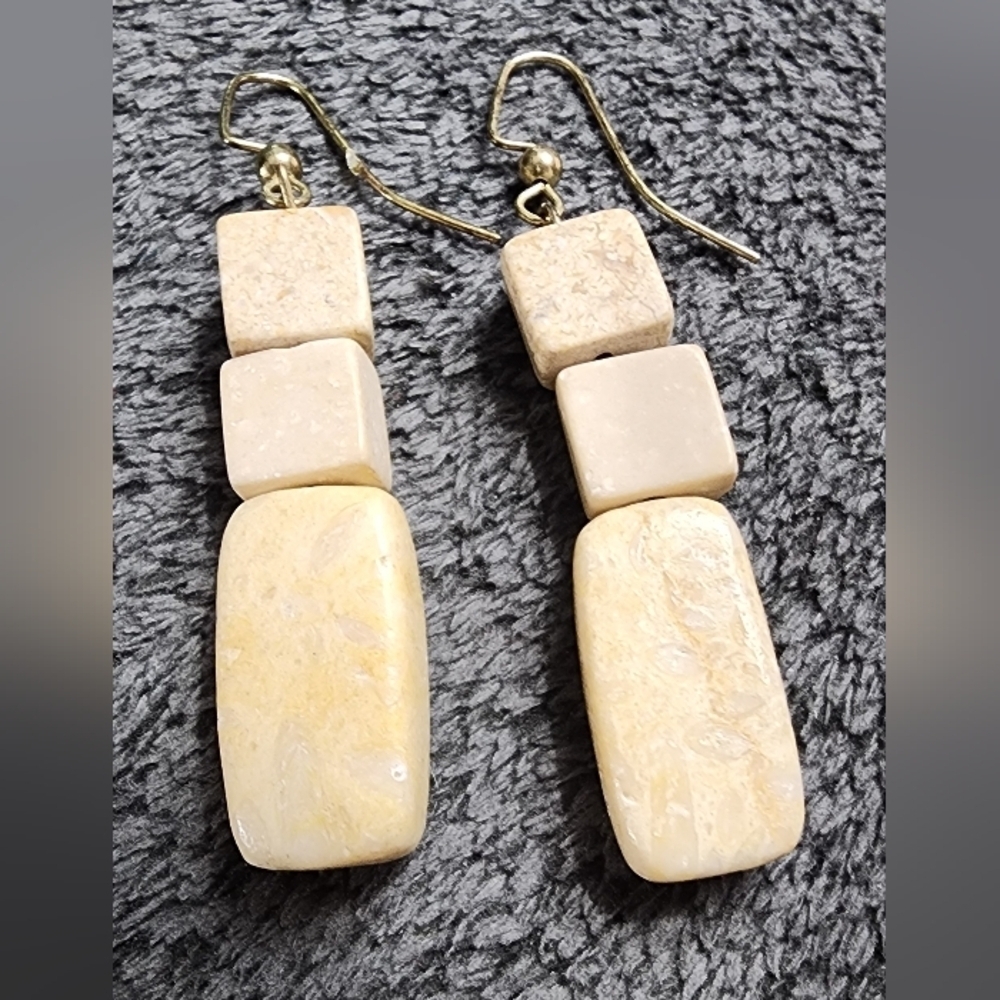 Yellow Jasper Beaded Necklace & Earring Set - Picture 4 of 4